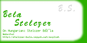 bela stelczer business card